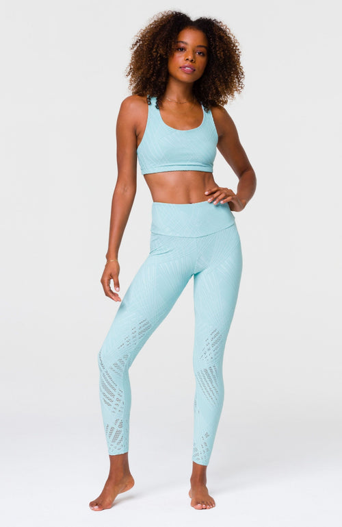 ERES 7/8 fitness pants REMIND in teal